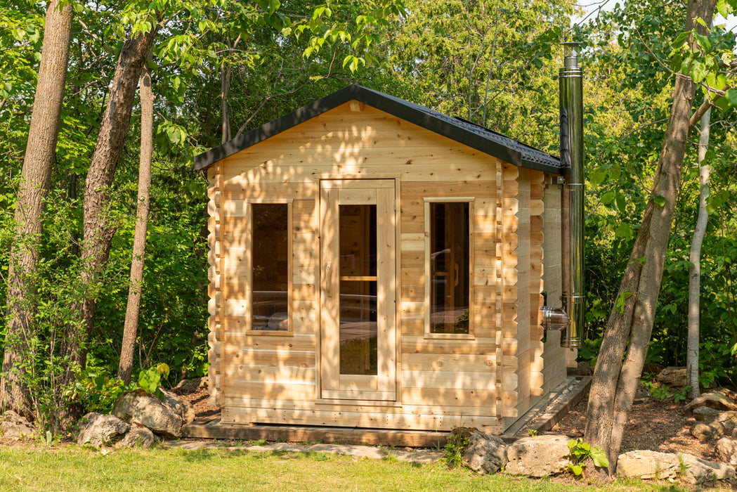 Leisurecraft Canadian Timber Georgian Cabin Sauna with Change room