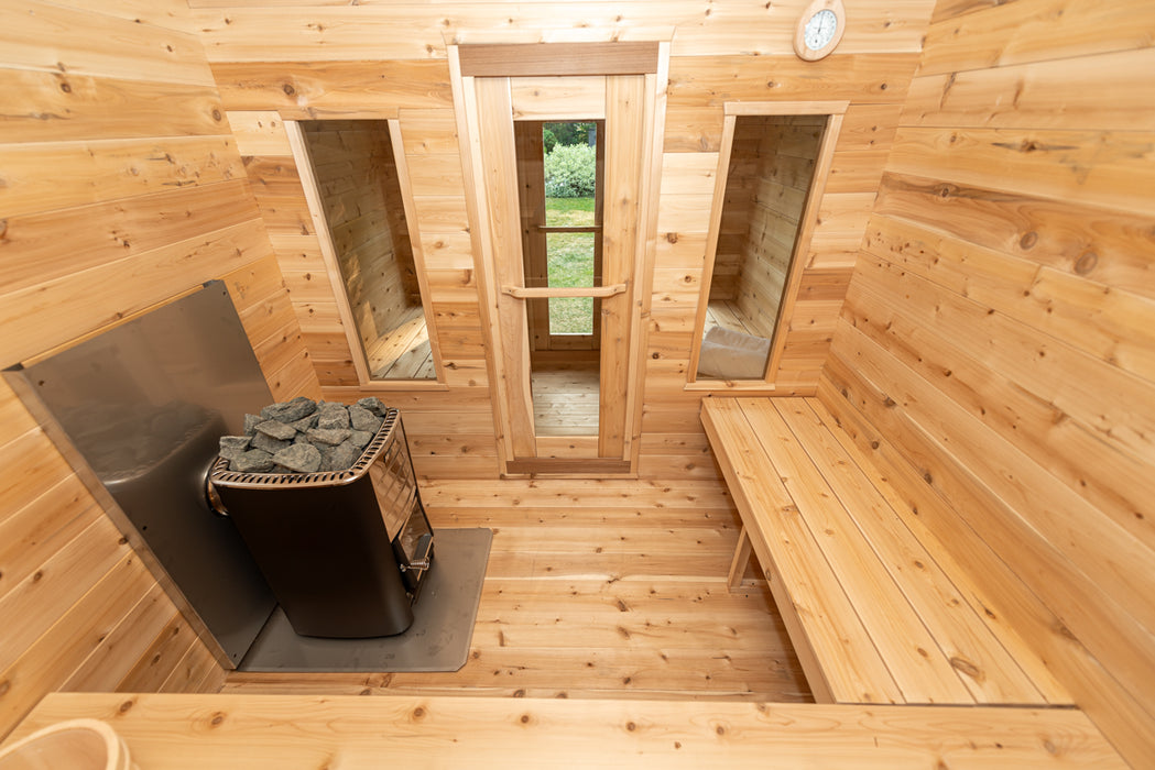 Leisurecraft Canadian Timber Georgian Cabin Sauna with Change room