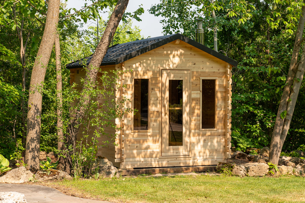 Leisurecraft Canadian Timber Georgian Cabin Sauna with Change room